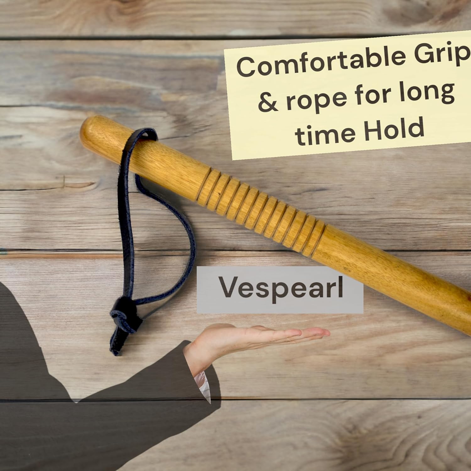 मेरी Safety Wooden Stick (24 Inch) Stick for Self Protection and Your Safety Stick (Walnut) - Image 3