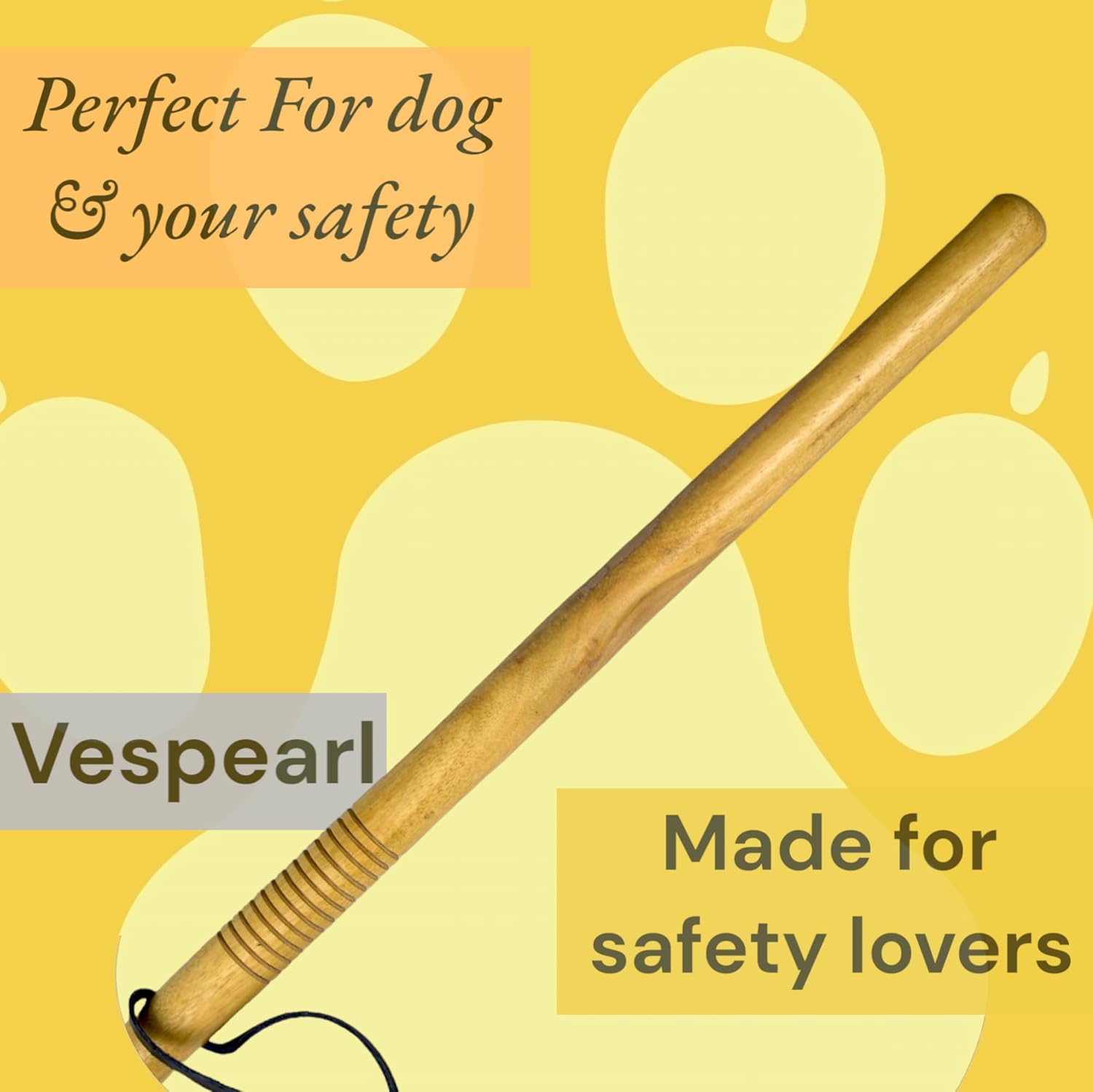 मेरी Safety Wooden Stick (24 Inch) Stick for Self Protection and Your Safety Stick (Walnut)